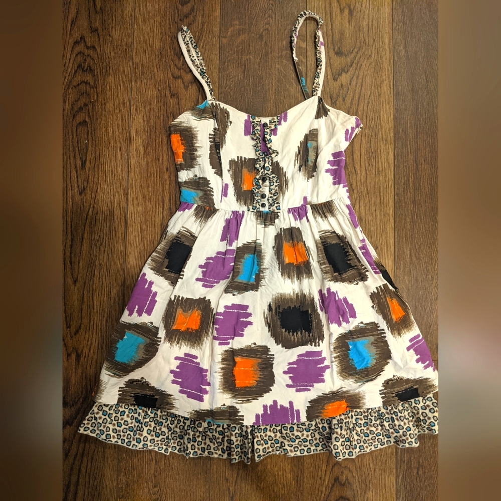 Kensie A-Line vibrant summer dress, size medium